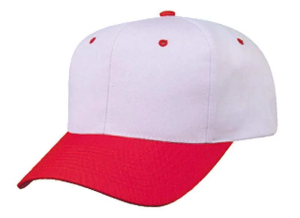 1 Dozen Blank Two Tone Cotton Twill Baseball Hats Caps Snapback Wholesale Lot Bulk