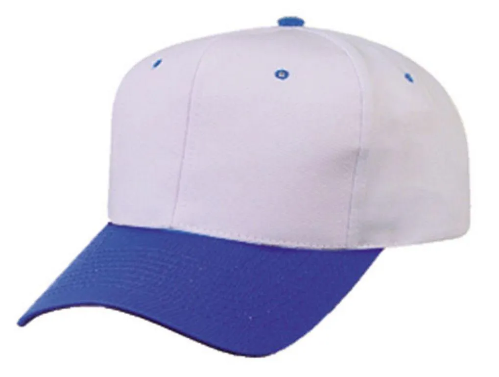 1 Dozen Blank Two Tone Cotton Twill Baseball Hats Caps Snapback Wholesale Lot Bulk