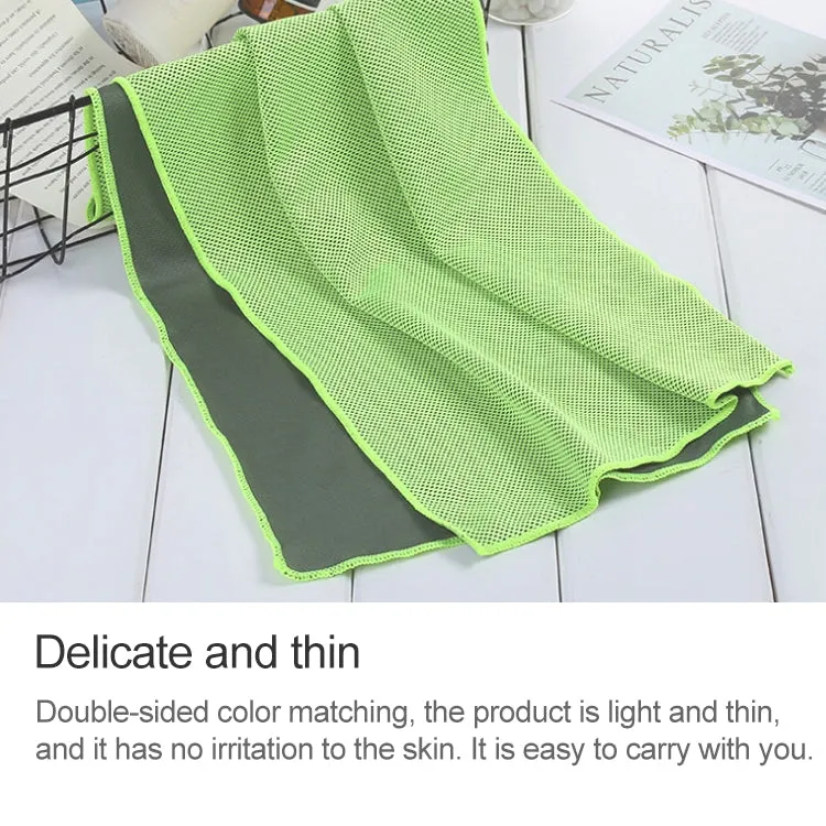 Absorbent Polyester Quick-drying Breathable Cold-skinned Fitness Sports Portable Towel(Red)