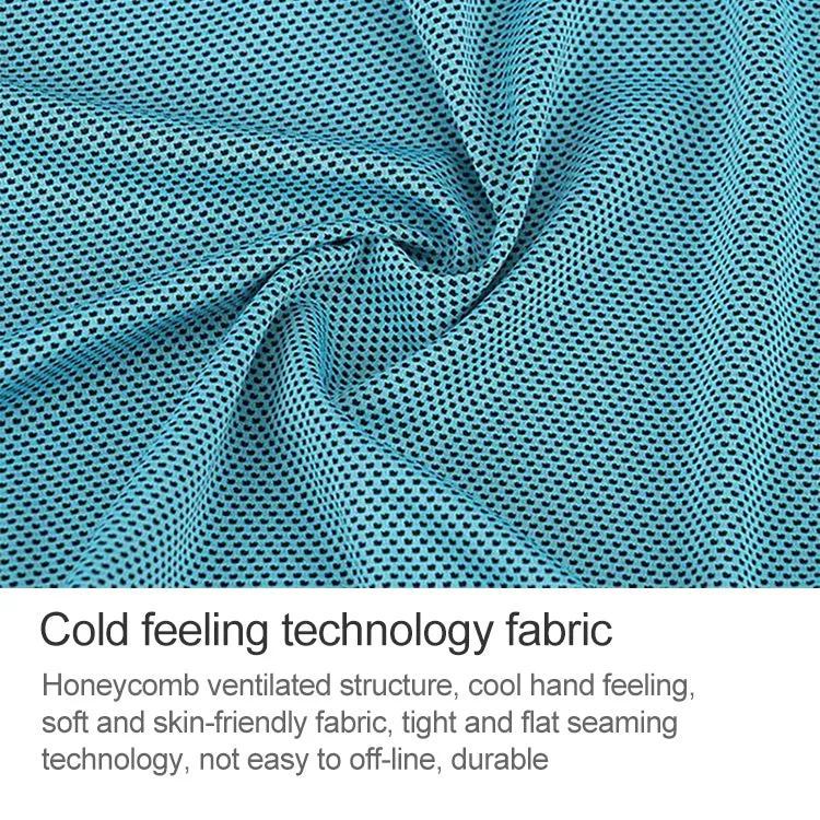 Absorbent Polyester Quick-drying Breathable Cold-skinned Fitness Sports Portable Towel(Red)