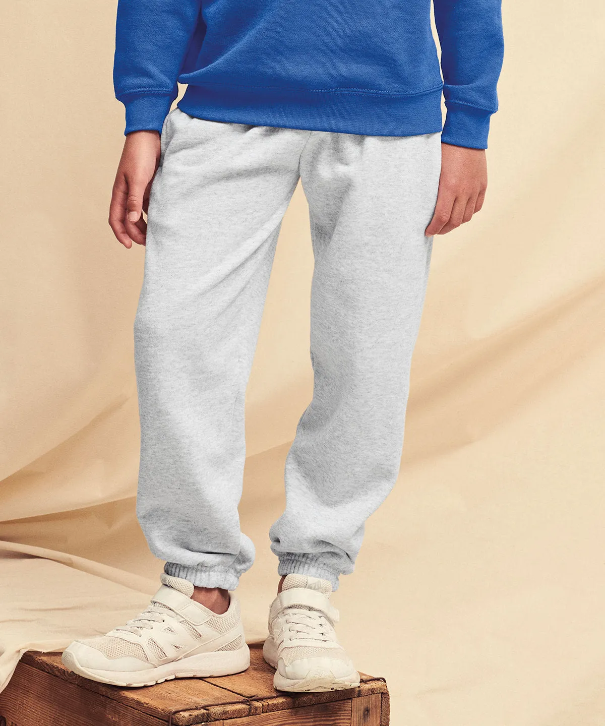 Black - Kids classic elasticated cuff jog pants