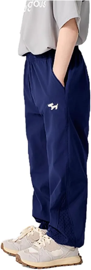 Boys Joggers Pants Youth Quick-Dry Lightweight Athletic Hiking Gym School Pants with Pockets Sweatpants Clothes 3-12Y