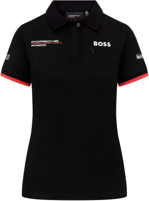 Fuel For Fans Women's Porsche Motorsport Team Polo T-Shirt - Black - XX-Small