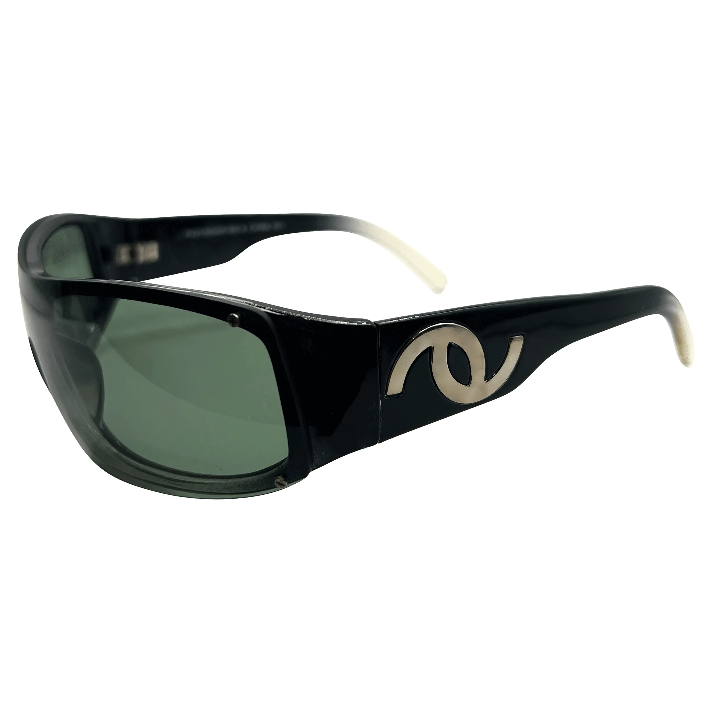 GONZALEZ Black/Green Sports Sunglasses