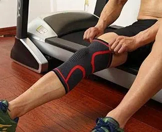 Importikaah Knee Sleeve: Compression Fit Support for Joint Pain & Arthritis Relief (Grey Neon, Red, Blue)