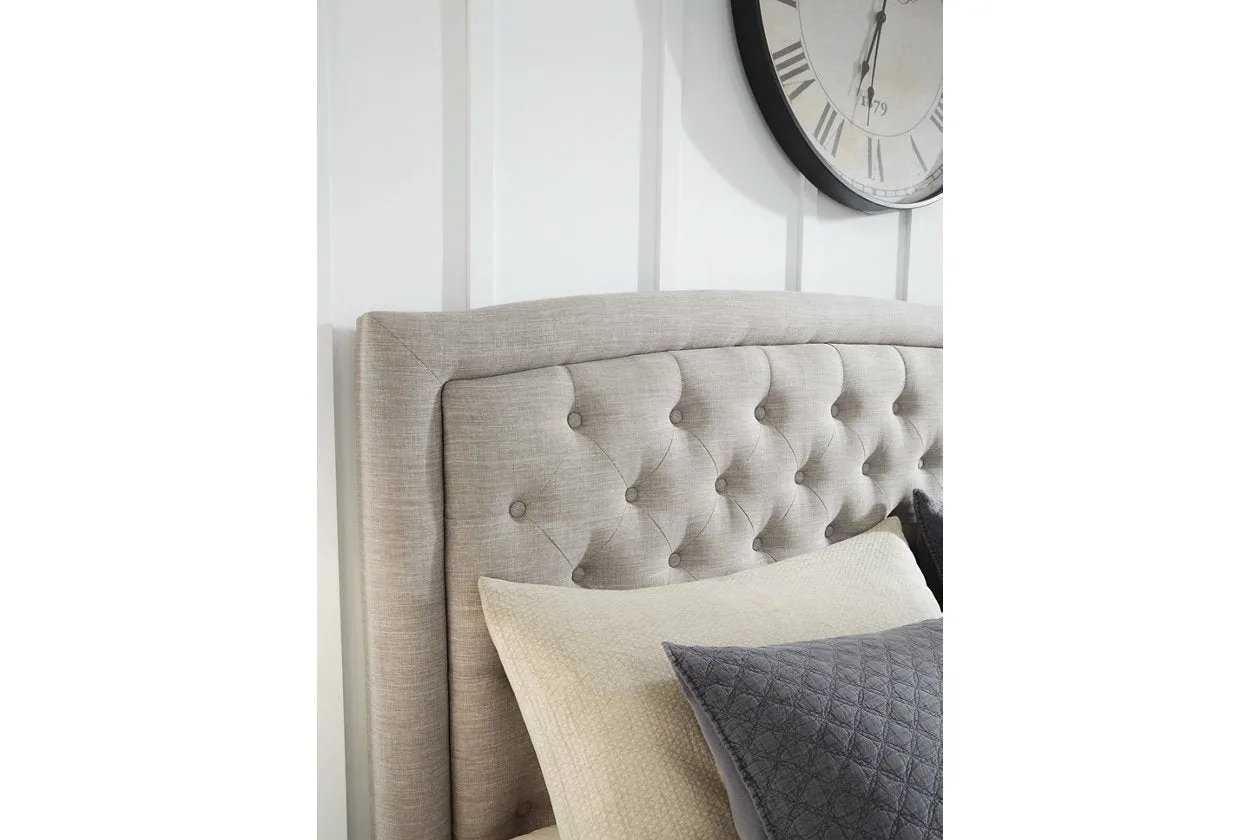 Jerary Gray King Upholstered Bed