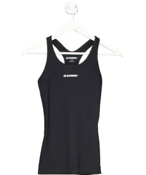 Jil Sander Black Sports Tank Top UK XS