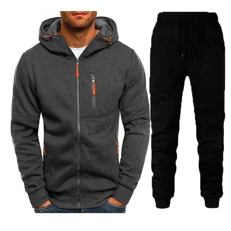 LovelyRLovely Men's Two-piece Zipper Sport Suit