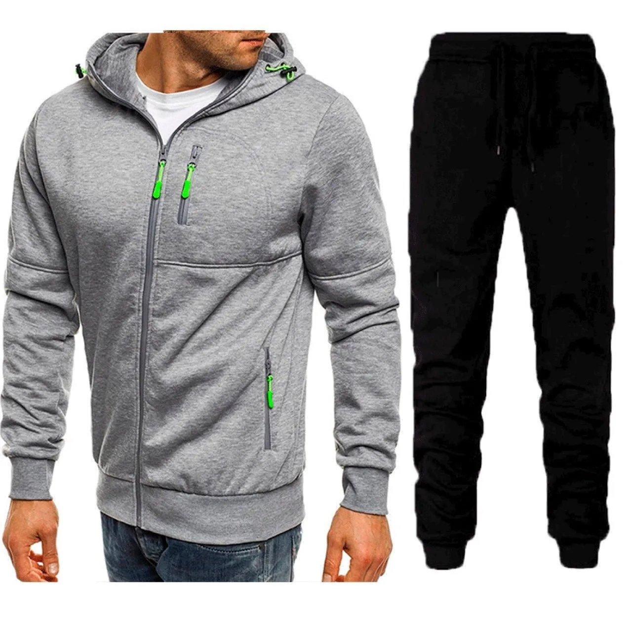 LovelyRLovely Men's Two-piece Zipper Sport Suit
