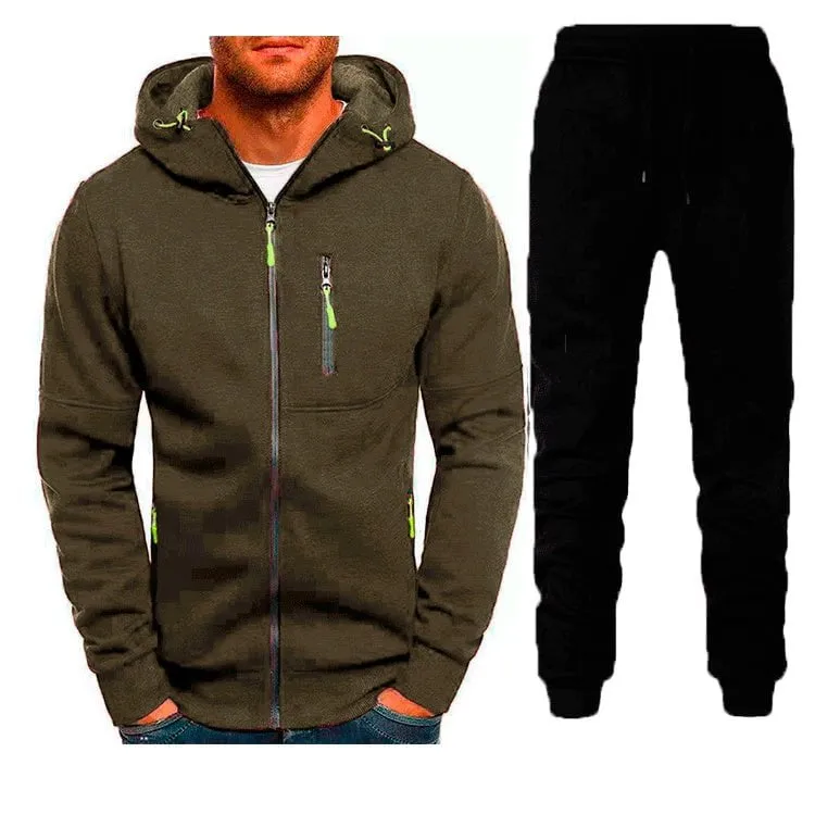 LovelyRLovely Men's Two-piece Zipper Sport Suit