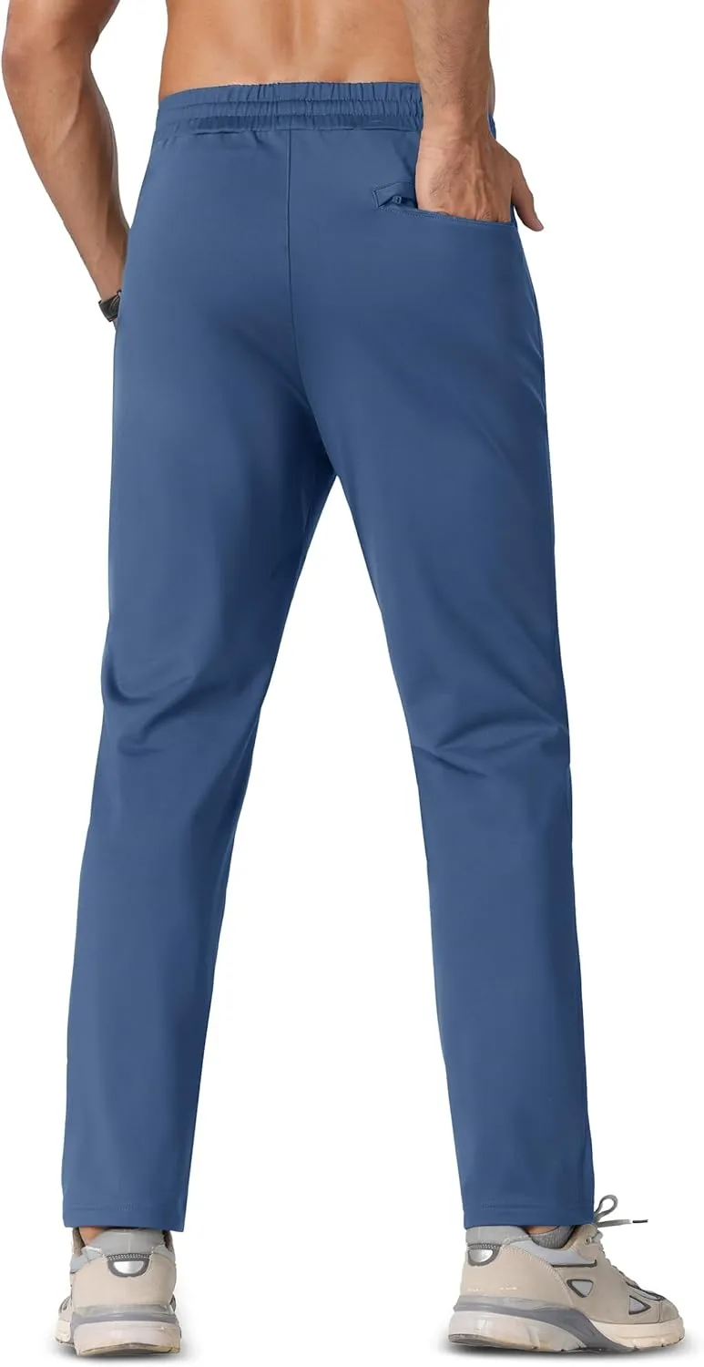 MAGCOMSEN Men's Winter Fleece Lined Sweatpants Running Warm Athletic Pants Sports Water Resistant Pants