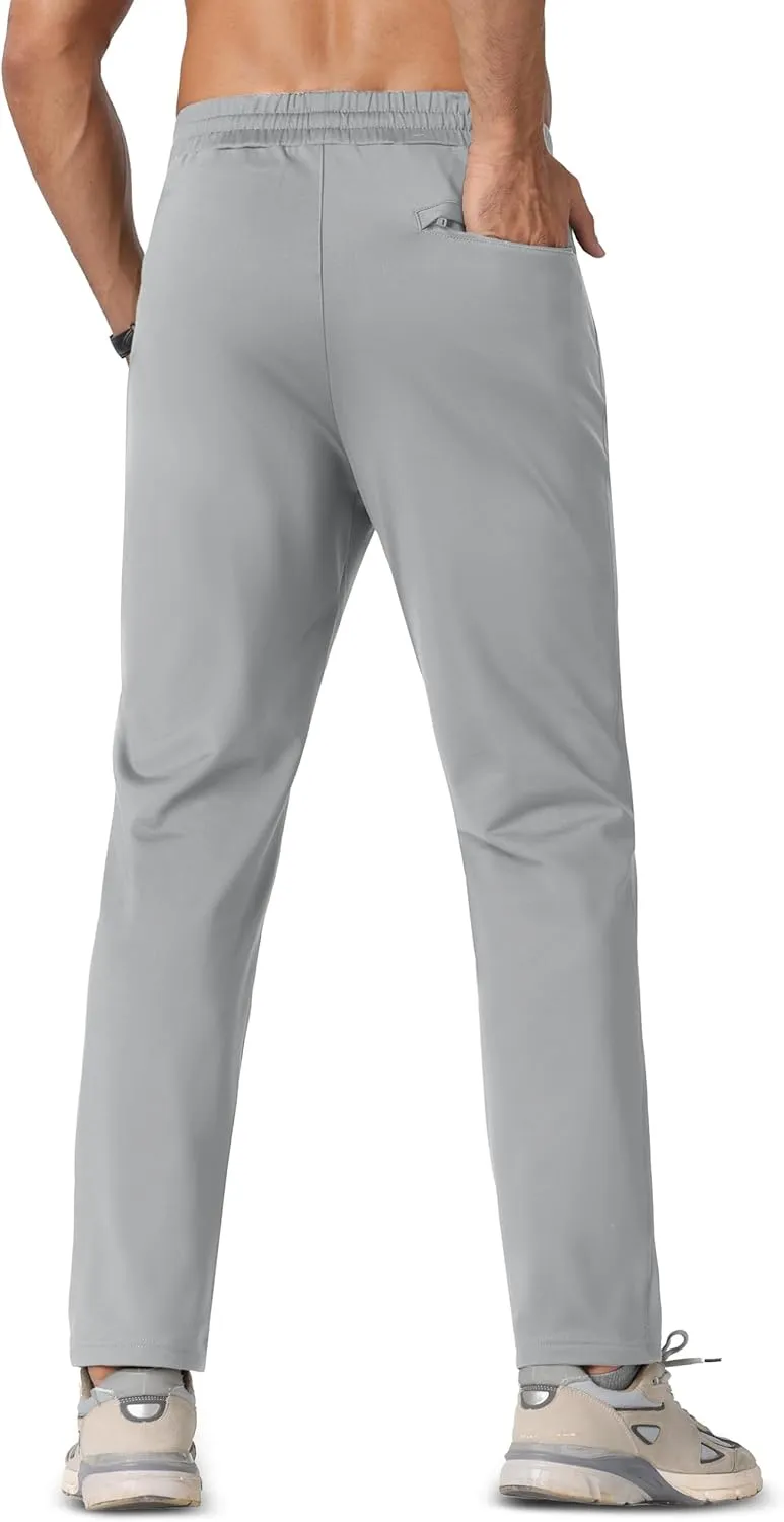 MAGCOMSEN Men's Winter Fleece Lined Sweatpants Running Warm Athletic Pants Sports Water Resistant Pants