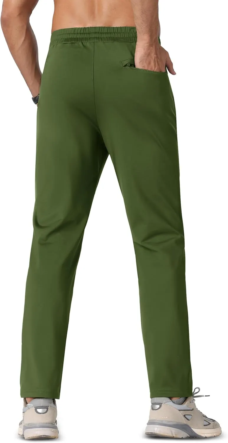 MAGCOMSEN Men's Winter Fleece Lined Sweatpants Running Warm Athletic Pants Sports Water Resistant Pants