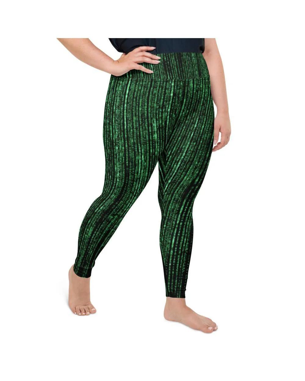 Matrix Inspired Plus Size Leggings