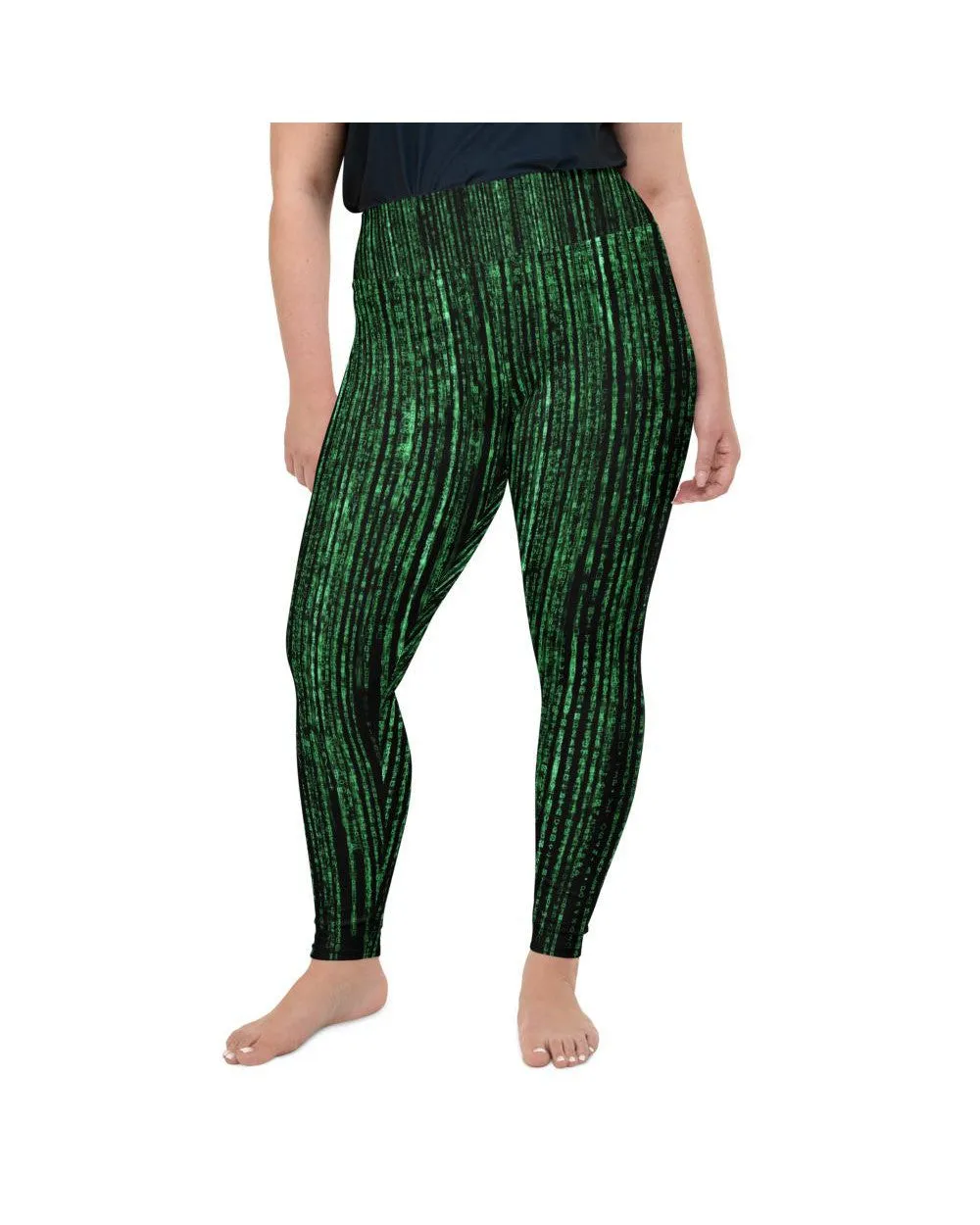 Matrix Inspired Plus Size Leggings