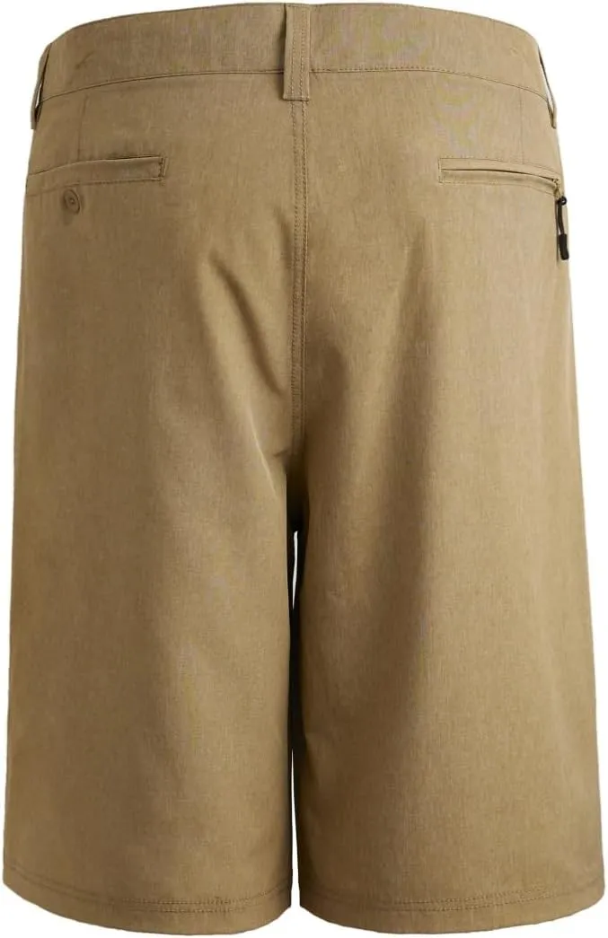 Mens Cargo Shorts Hybrid Amphibian Workout Pants Casual Athletic Golf Workout Lightweight Multi Pockets Twill Short