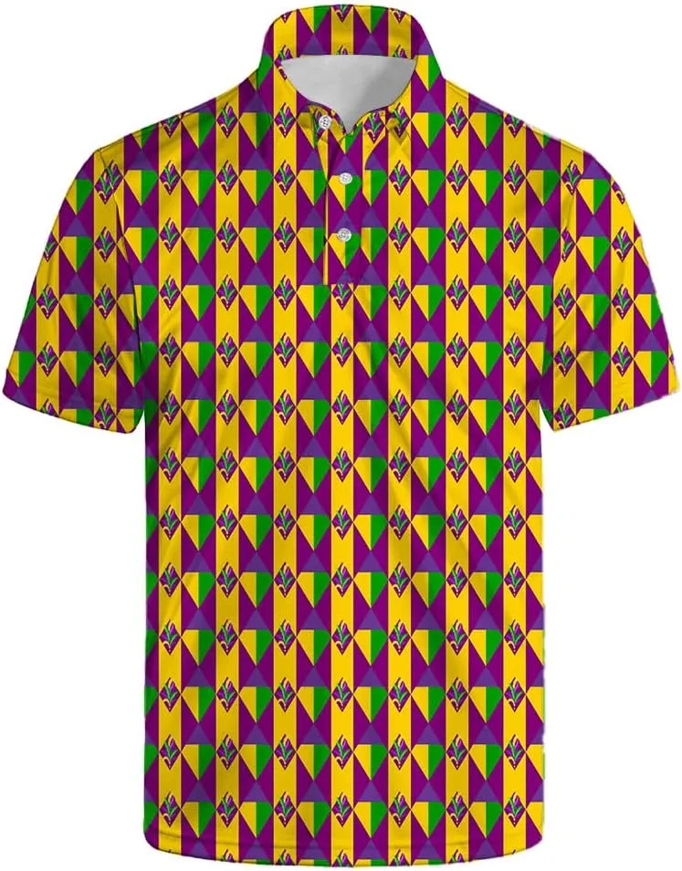 Men's Golf Polo Shirts Short Sleeve Performance Moisture Wicking Dry Fit Golf Shirts for Men