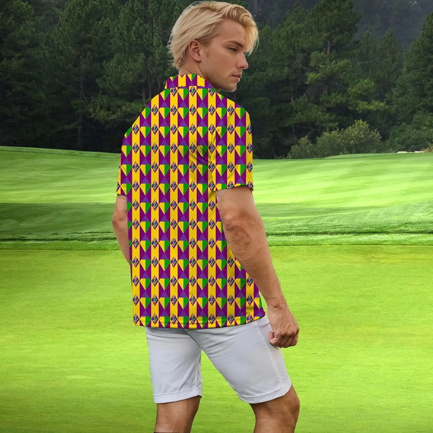 Men's Golf Polo Shirts Short Sleeve Performance Moisture Wicking Dry Fit Golf Shirts for Men