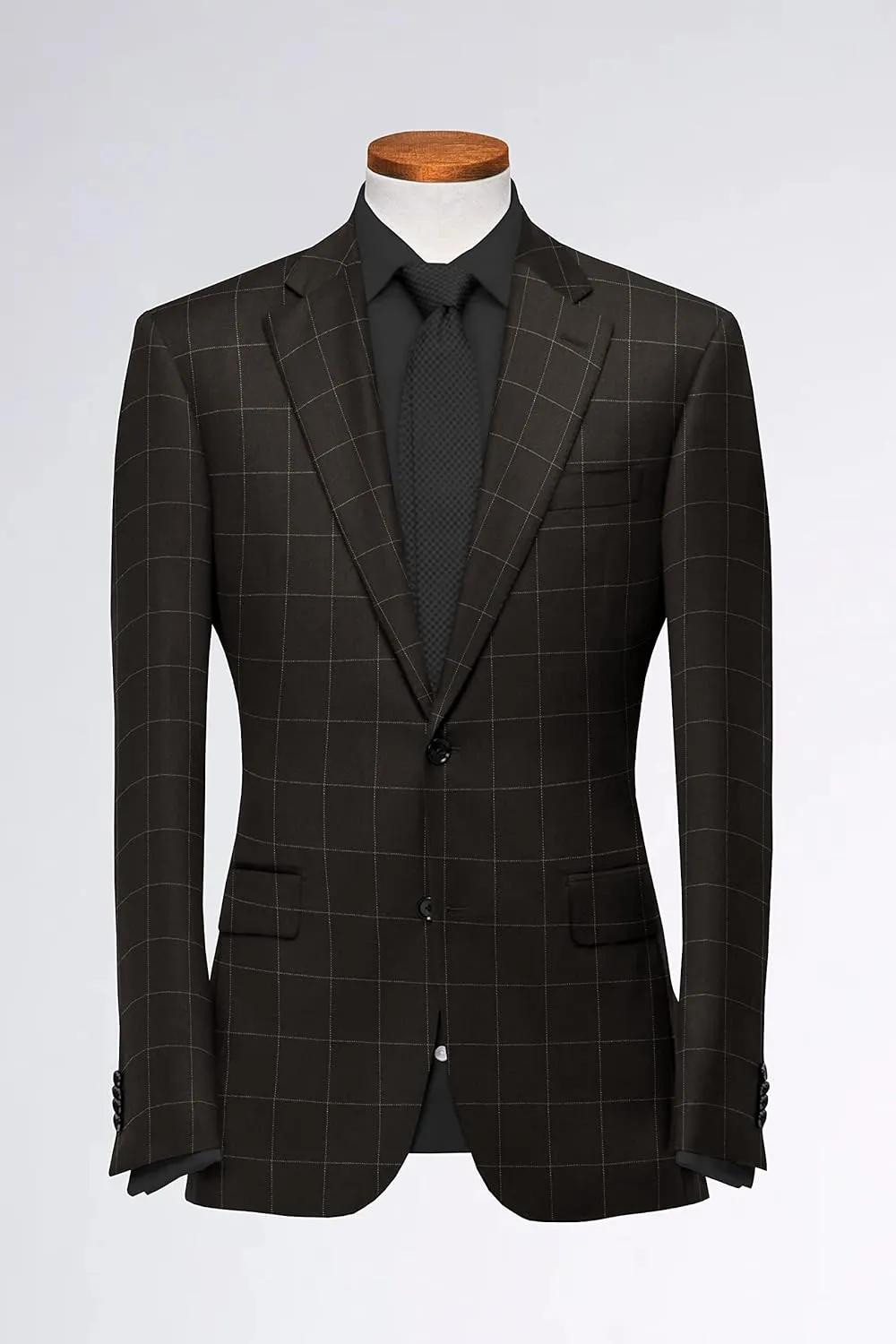 Men's Plaid Checked Blazer 2 Button Jacket Regular Long Sleeve Daily Fit Suit Business Lightweight Casual Sport Coat