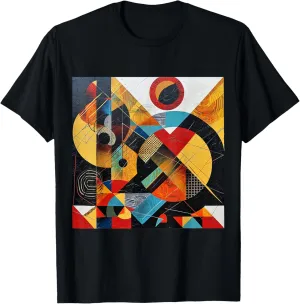 modern abstract pattern art design, Boho Abstract Geometric T-Shirt