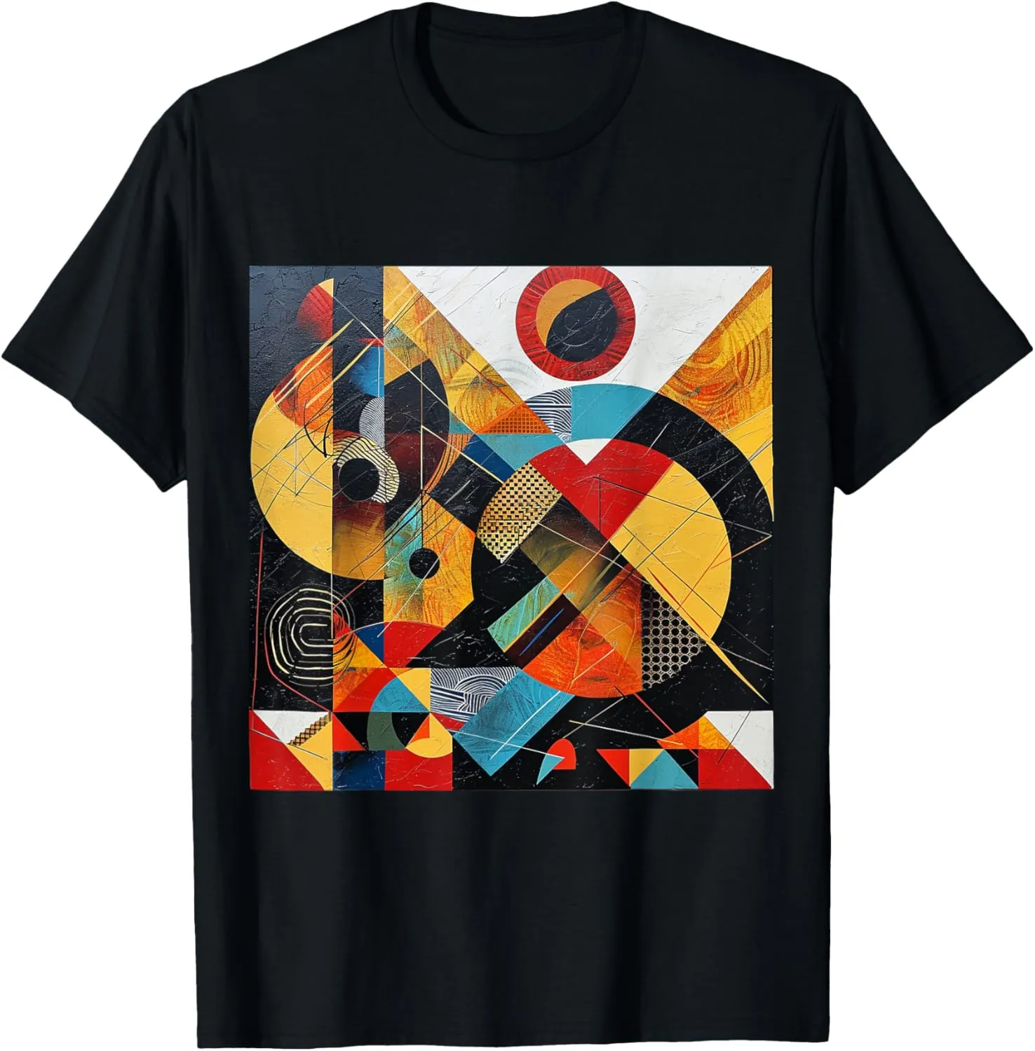 modern abstract pattern art design, Boho Abstract Geometric T-Shirt