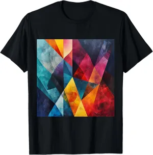 modern abstract pattern art design, Boho Abstract Geometric T-Shirt
