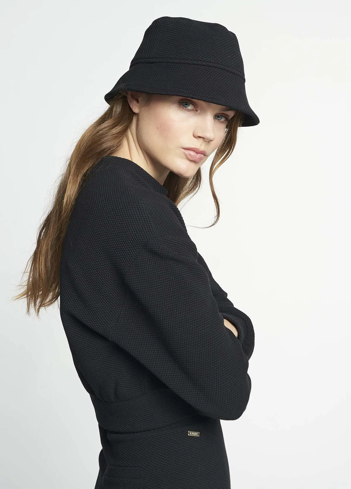 Moon Cropped Sweat - Black