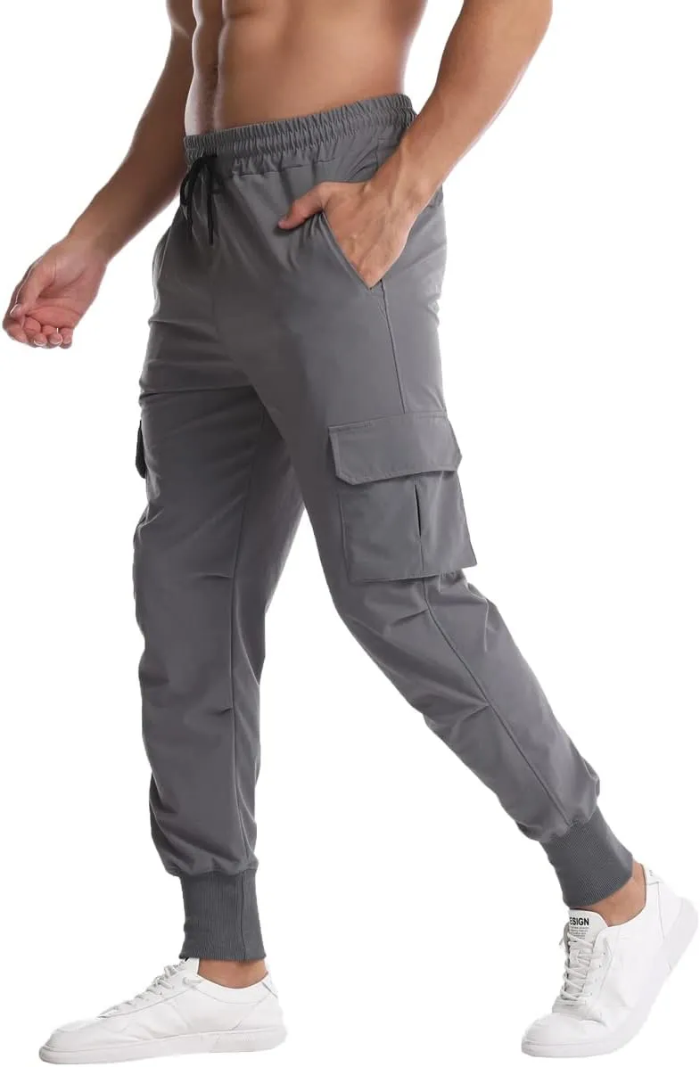 Muscle Killer Mens Running Jogger Pants Workout Athletic Sweatpants Lightweight Quick Dry Tapered Hiking Pants Sports Pants