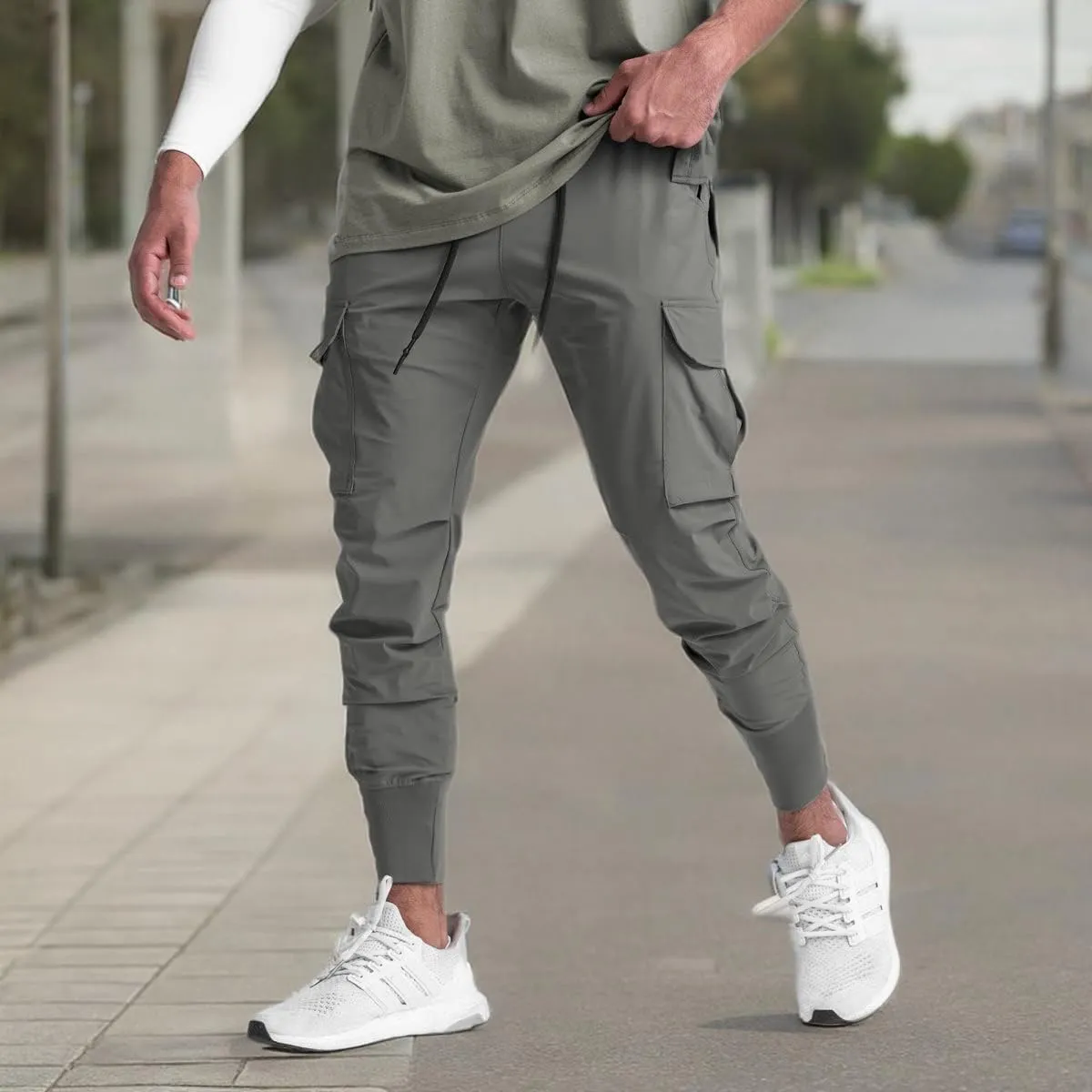 Muscle Killer Mens Running Jogger Pants Workout Athletic Sweatpants Lightweight Quick Dry Tapered Hiking Pants Sports Pants