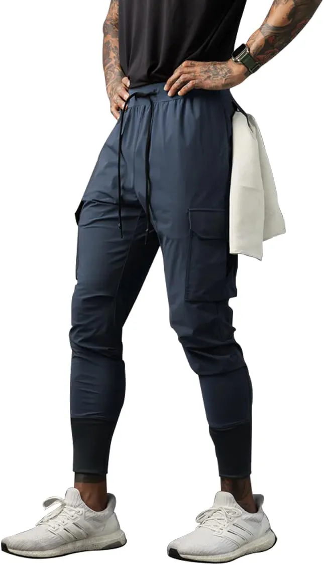 Muscle Killer Mens Running Jogger Pants Workout Athletic Sweatpants Lightweight Quick Dry Tapered Hiking Pants Sports Pants