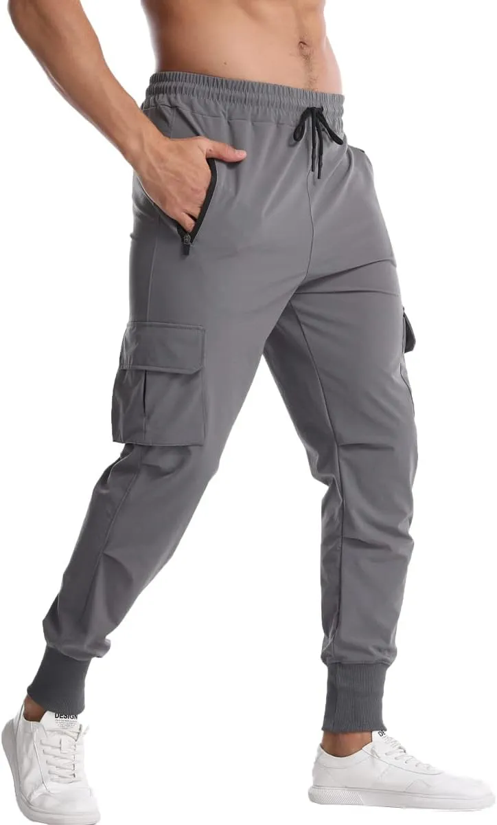Muscle Killer Mens Running Jogger Pants Workout Athletic Sweatpants Lightweight Quick Dry Tapered Hiking Pants Sports Pants
