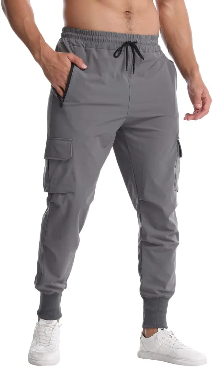 Muscle Killer Mens Running Jogger Pants Workout Athletic Sweatpants Lightweight Quick Dry Tapered Hiking Pants Sports Pants