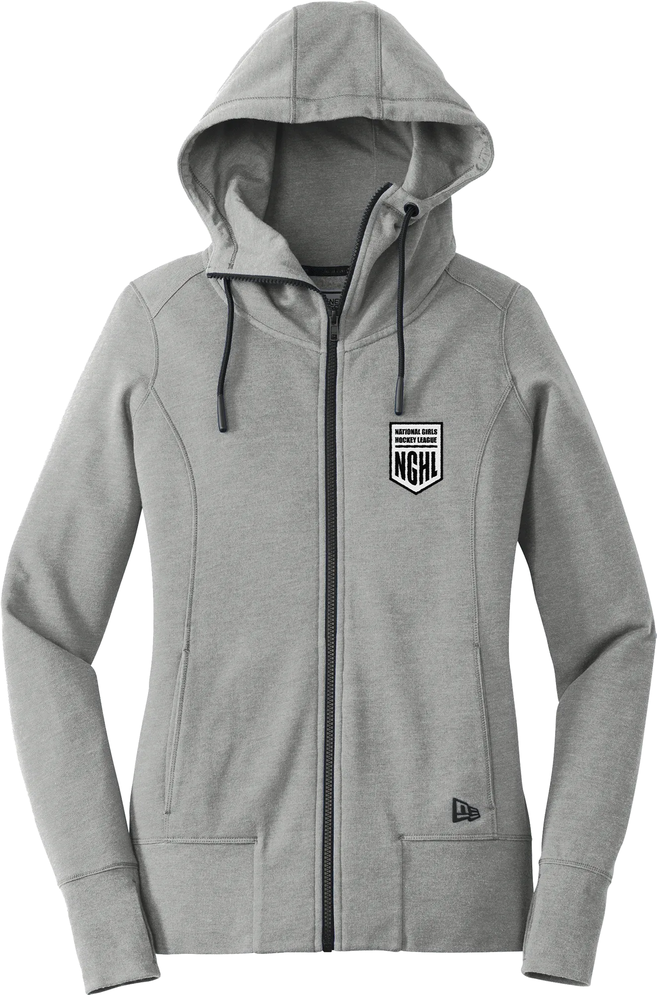 NGHL New Era Ladies Tri-Blend Fleece Full-Zip Hoodie