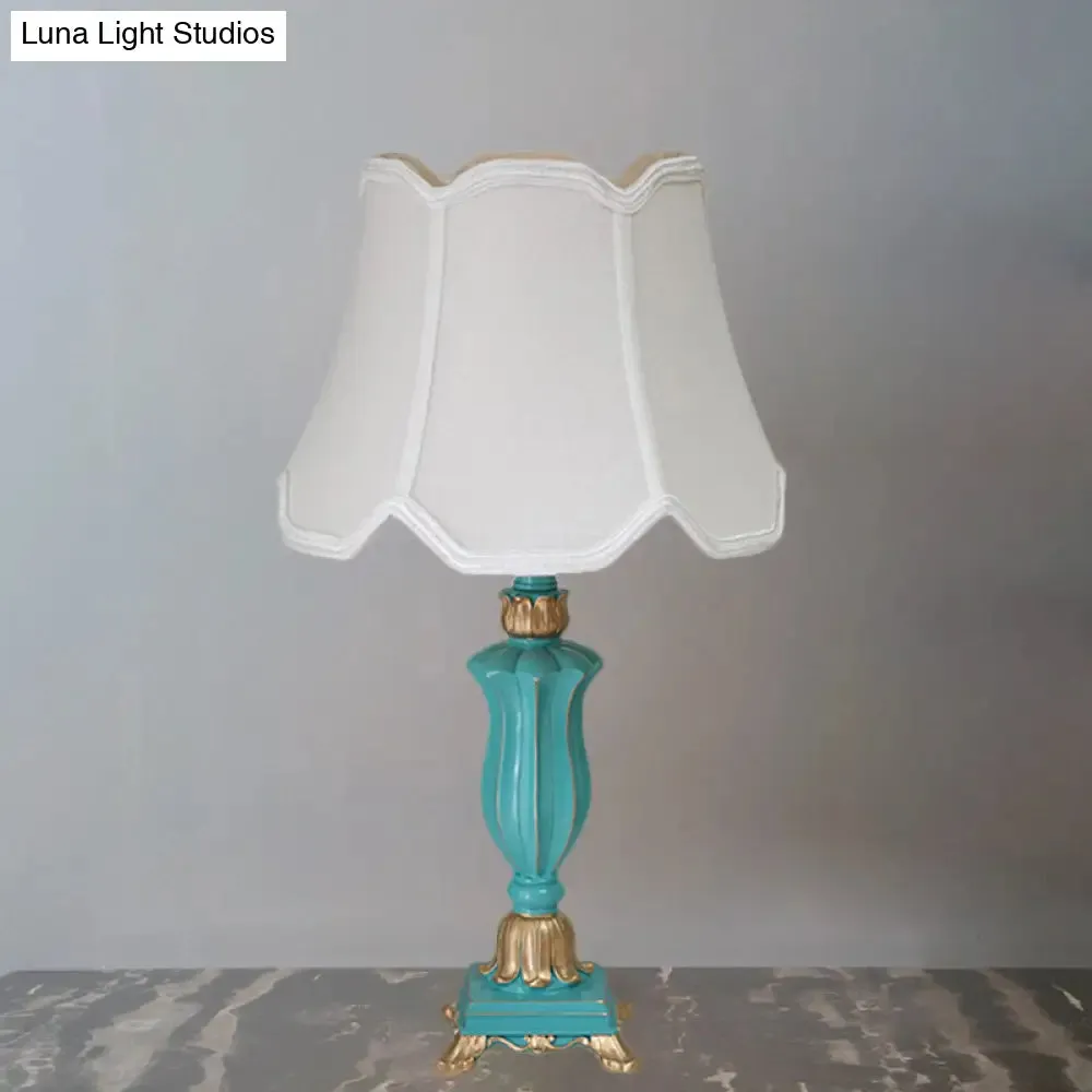 Prudence - White/Blue Table Lamp