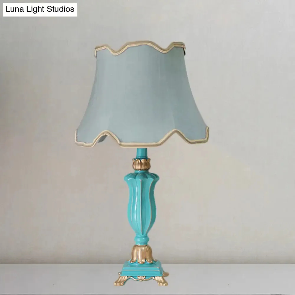 Prudence - White/Blue Table Lamp