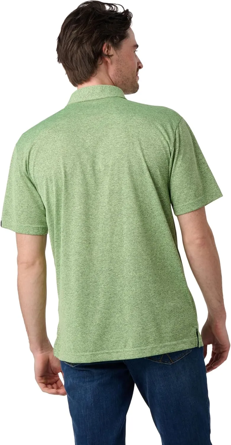 Recover Men's Recycled Polyester Polo Shirt  Moisture-Wicking, Lightweight & Breathable, Athletic Fit