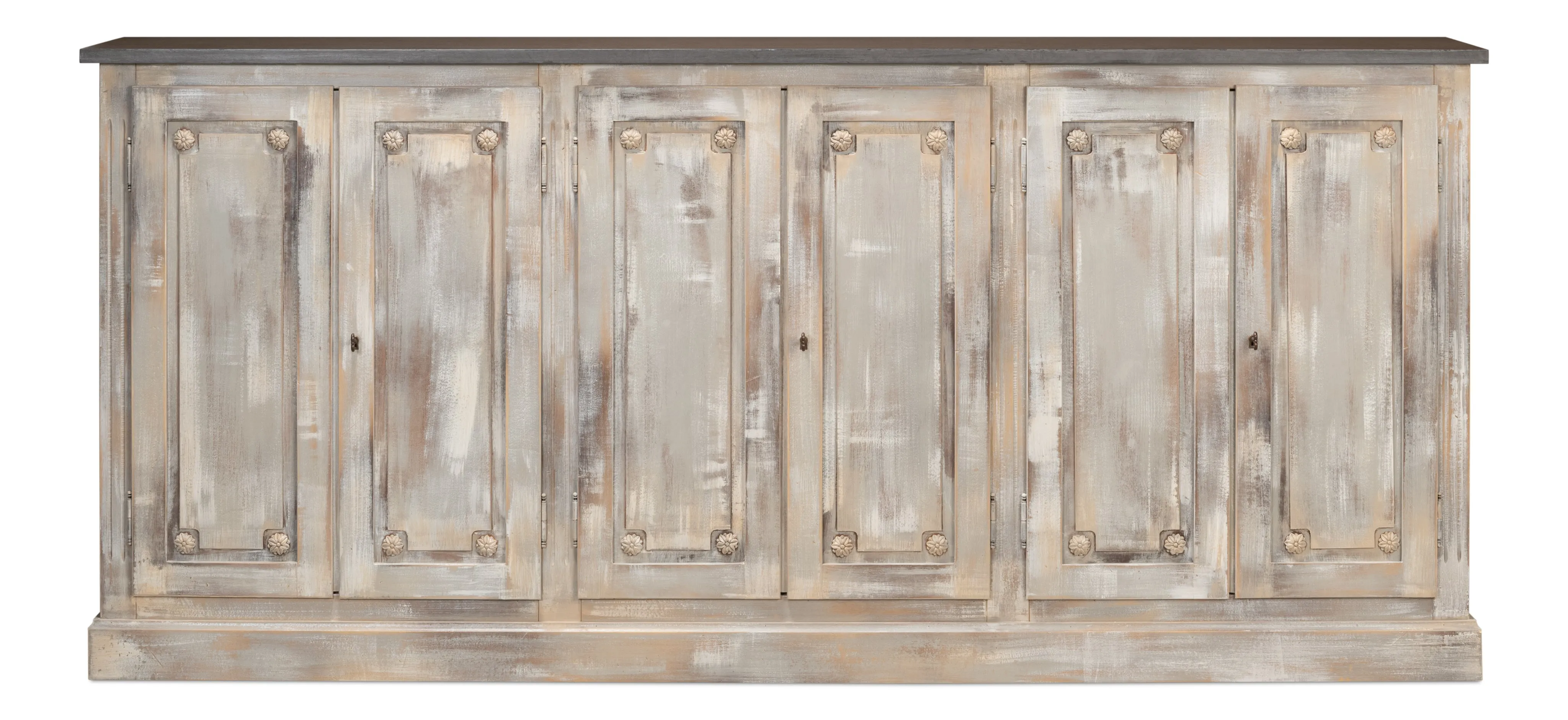 Sarreid - Bellagio Sideboard  96 Grey Oak - Grey - Traditional