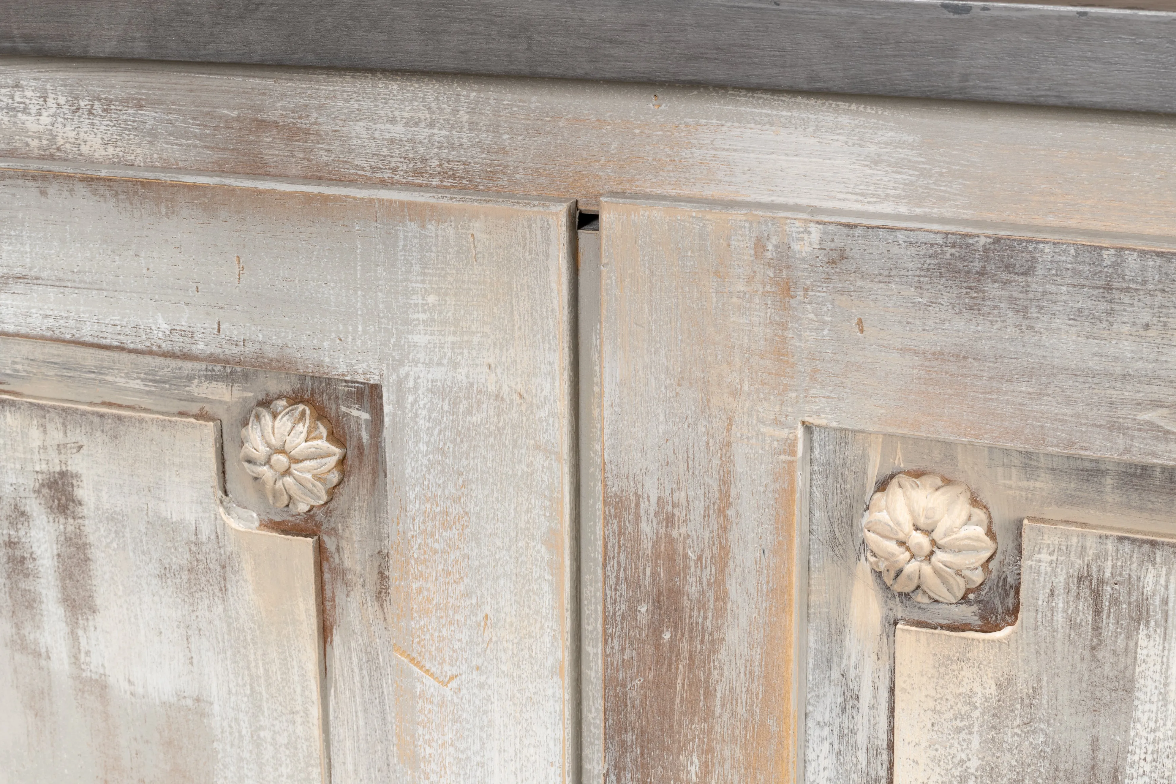 Sarreid - Bellagio Sideboard  96 Grey Oak - Grey - Traditional