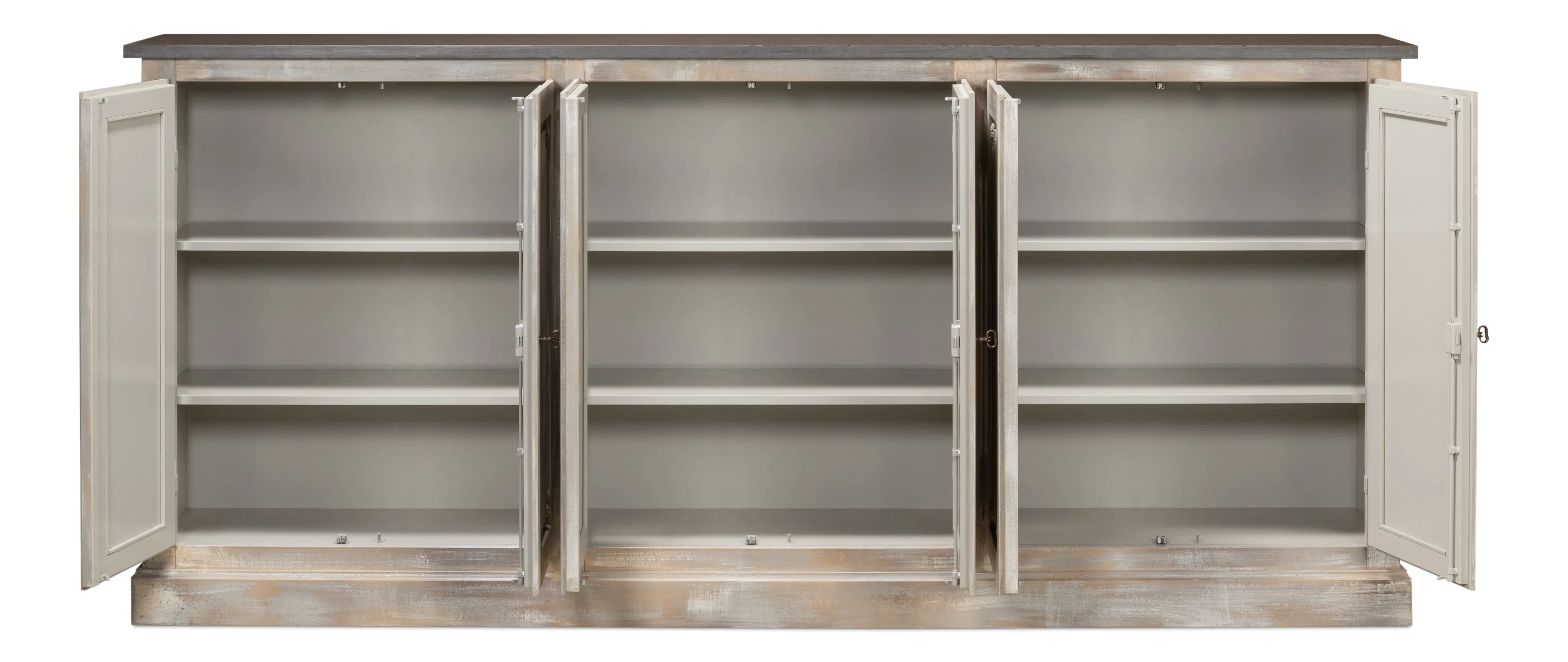 Sarreid - Bellagio Sideboard  96 Grey Oak - Grey - Traditional
