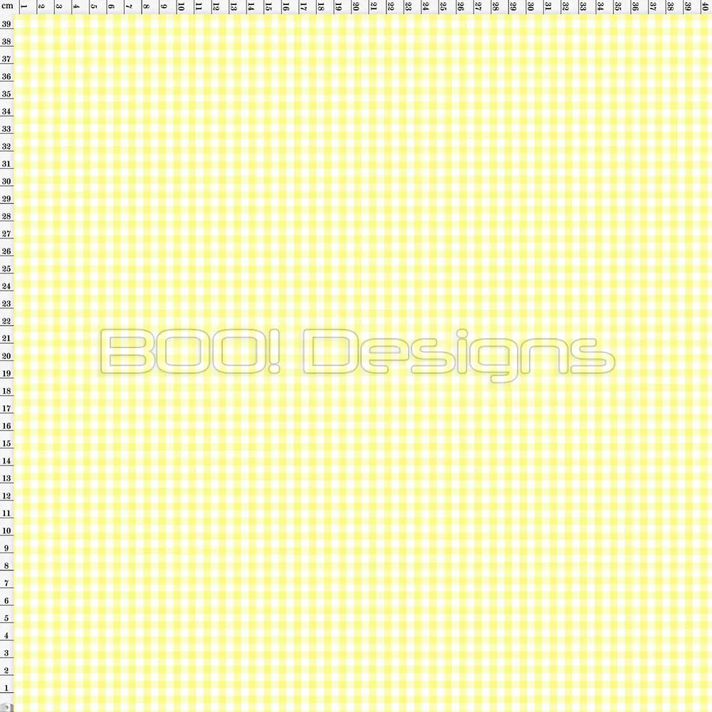 Spandex Gingham Lemon Small