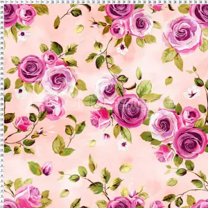 Spandex Painted Rose Pink