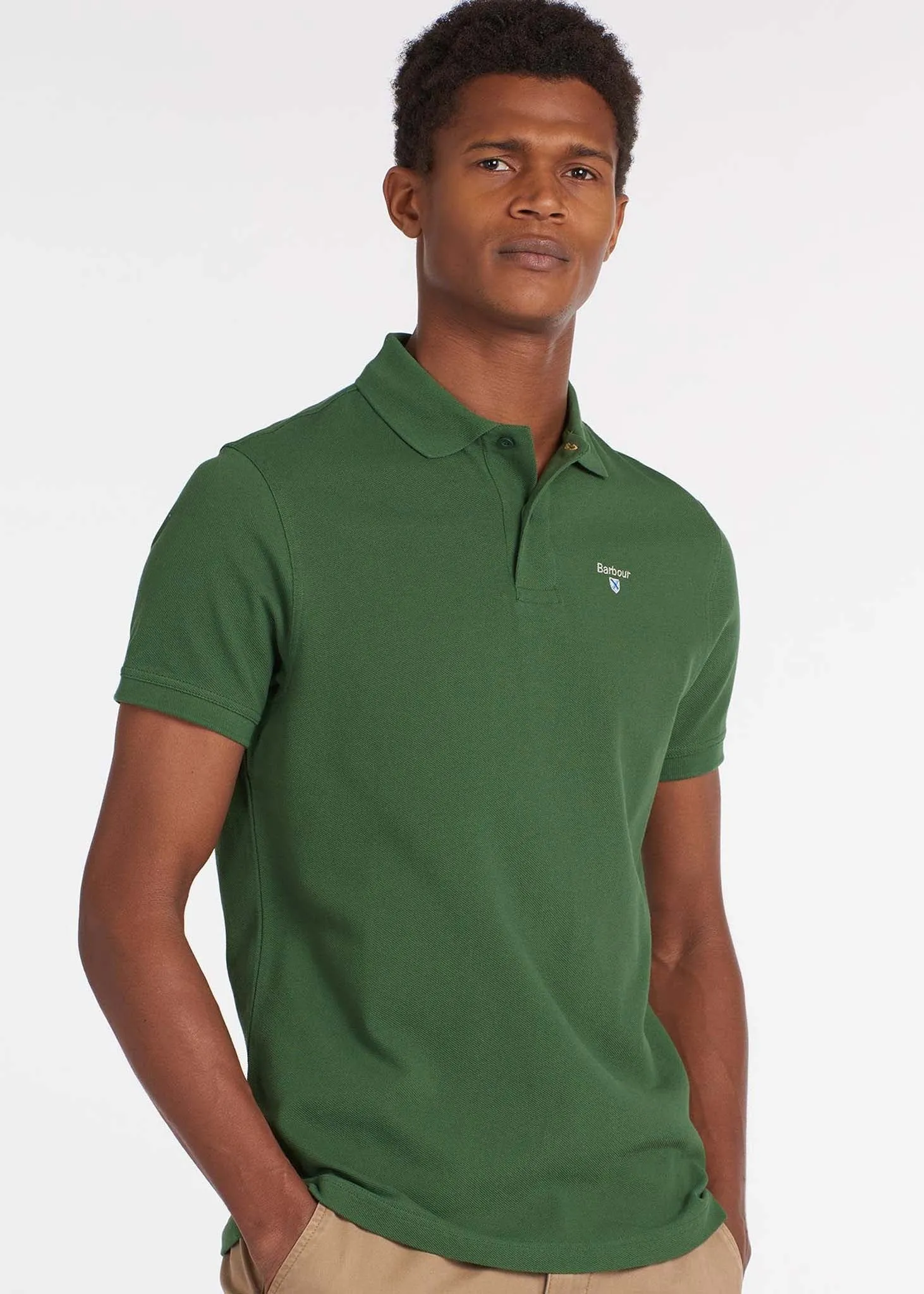 Sports polo - racing green