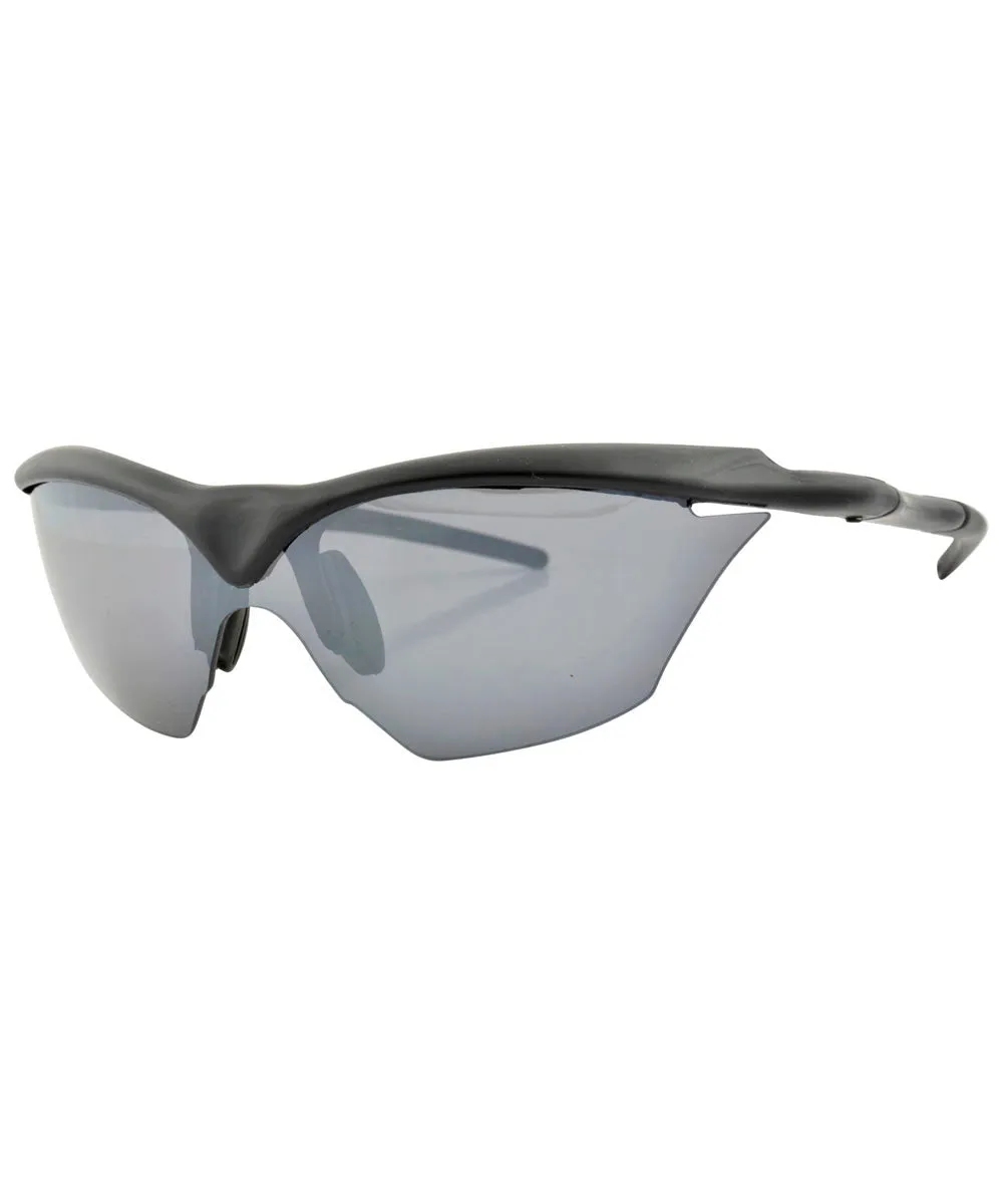 STAN Matte Black Sports Sunglasses