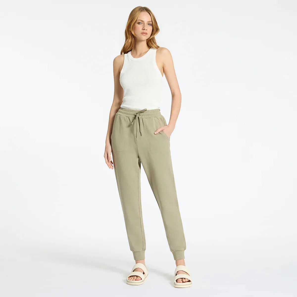 Status Anxiety As You Wake Track Pant in Washed Sage