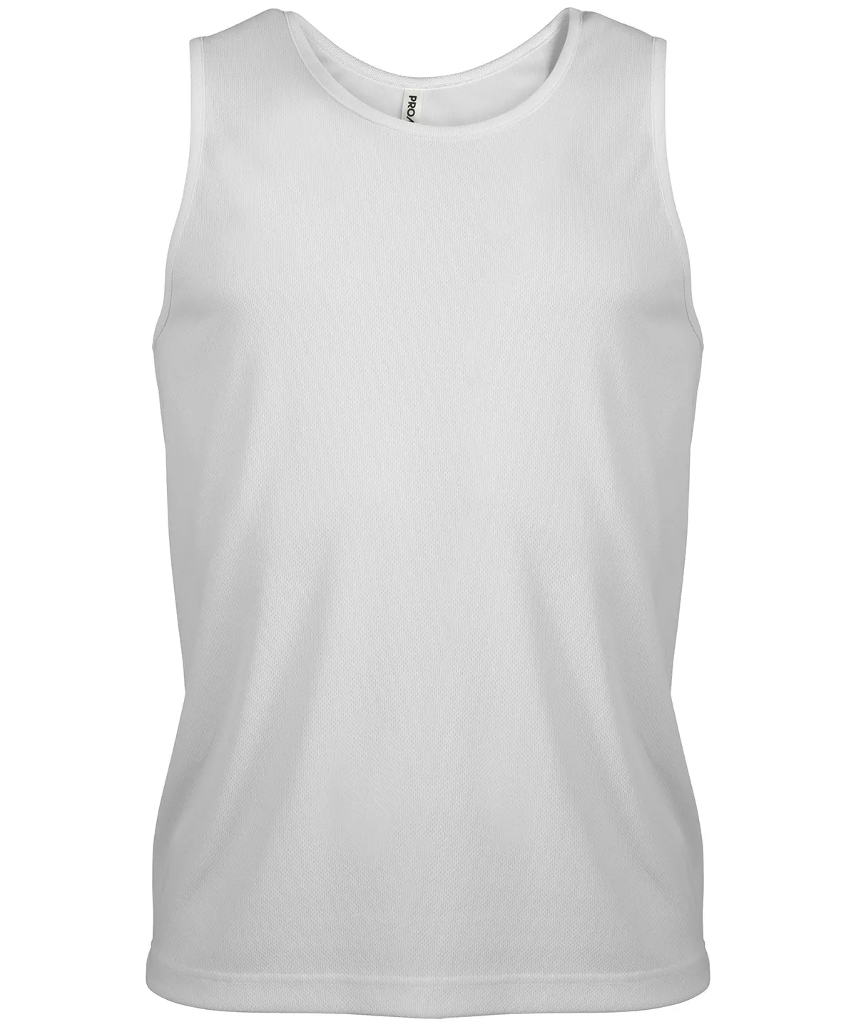 White - Men's sports vest