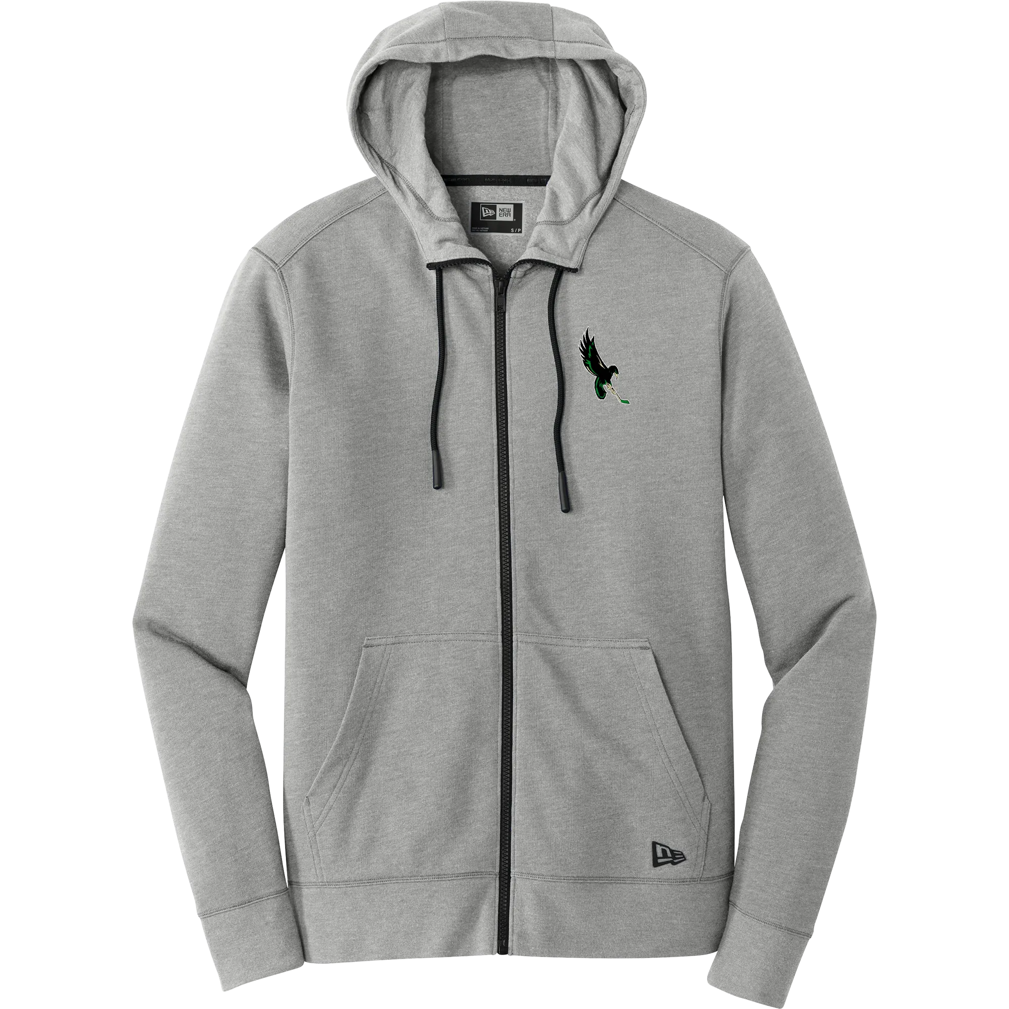 Wilmington Nighthawks New Era Tri-Blend Fleece Full-Zip Hoodie