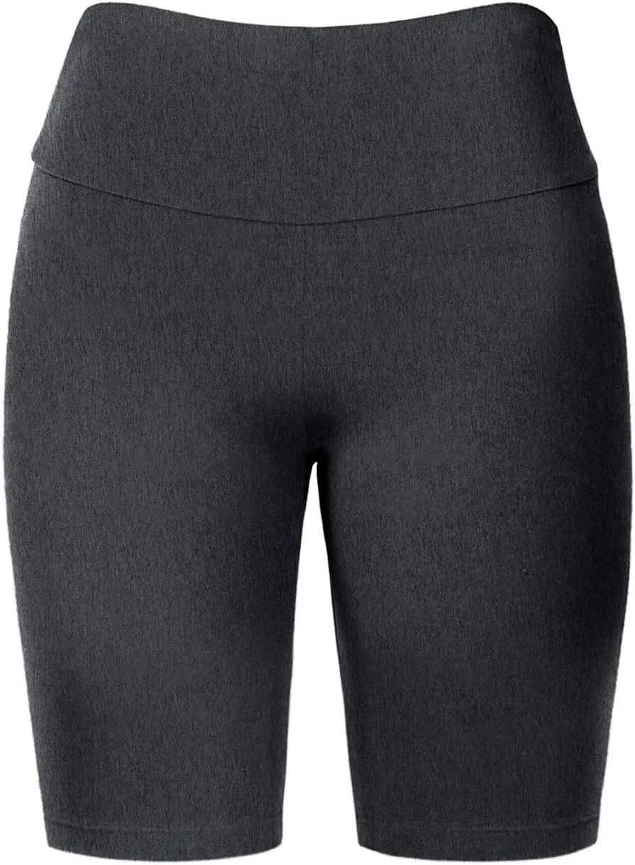 Women's Biker Shorts Buttery Soft High Waist Mid Thigh Cotton Spandex Pants