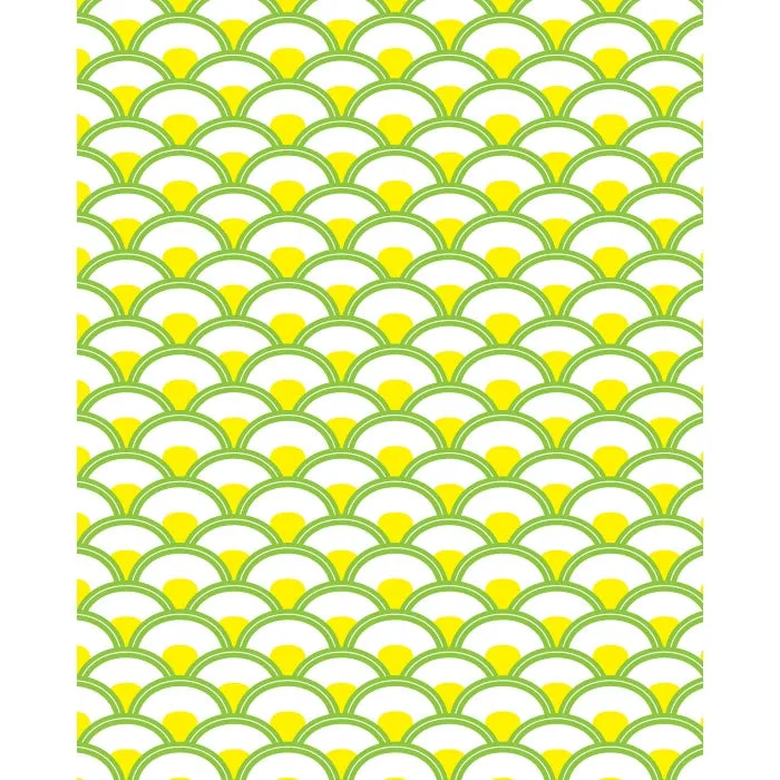 Yellow & Green Scales Patterned Printed Backdrop