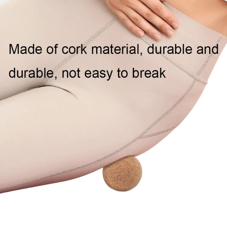 YG049 High-Density Cork Yoga Massage Ball Fitness Fascia Balls, Specification: Diameter 70mm