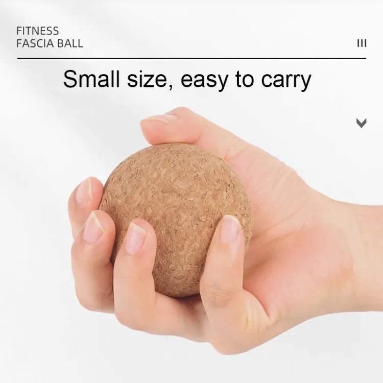 YG049 High-Density Cork Yoga Massage Ball Fitness Fascia Balls, Specification: Diameter 70mm